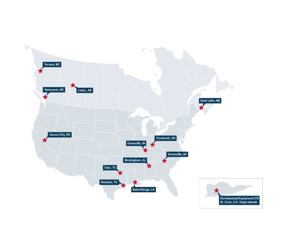 AMECO Locations Map